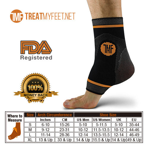 Best Copper Infused Compression Ankle Brace, Silicone Ankle Support w/ Anti-Microbial Copper. Plantar Fasciitis, Foot, & Achilles Tendon Pain Relief.